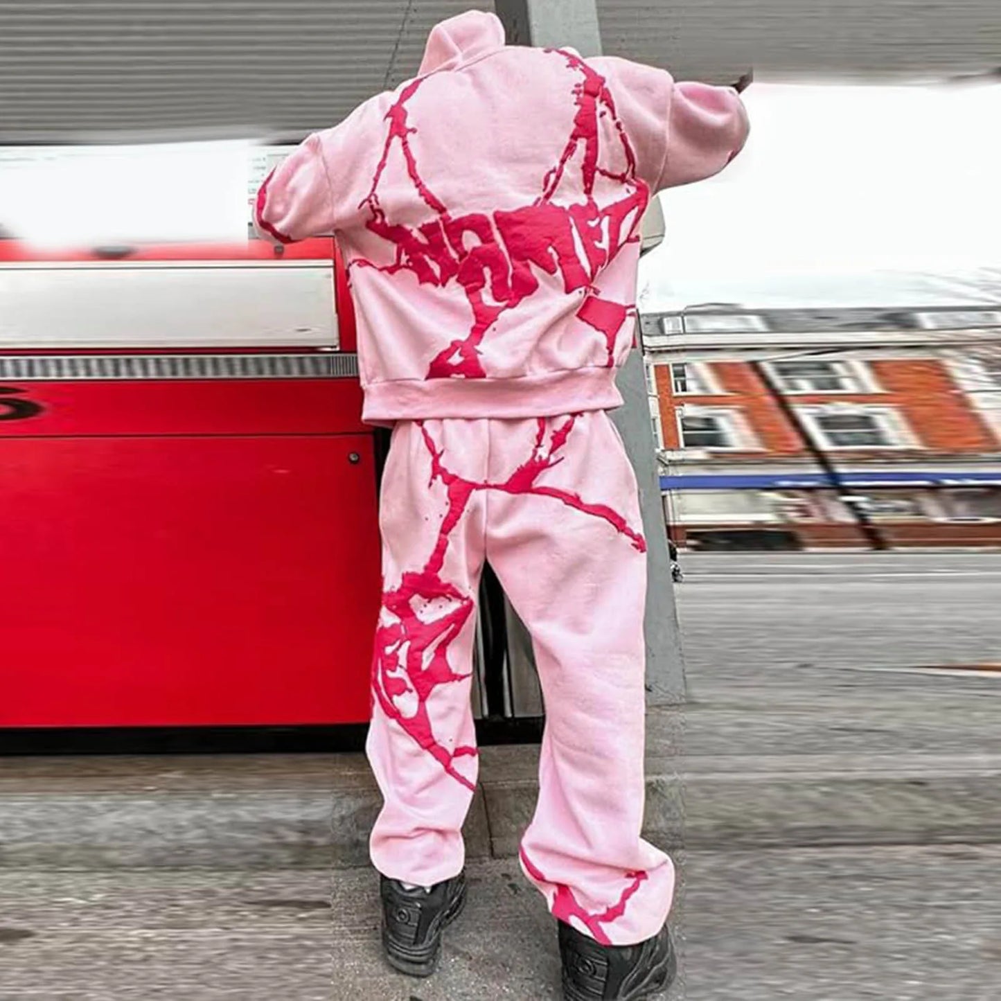 New in Hoodies & Sweatshirts Winter Oversize Sport Suit Mens Y2K Tracksuit Set Named Collective Gym Tactical Clothes Set Men